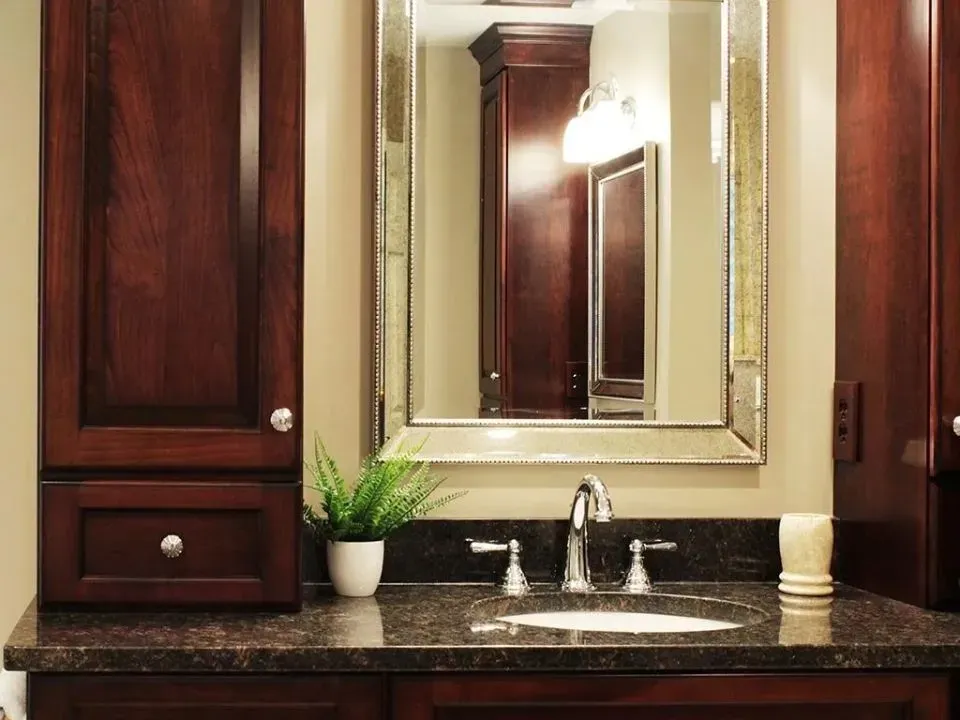 Stylish mirror | St. Louis, MO | Perspective Cabinetry & Design