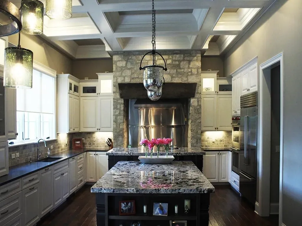 Countertop with flowers | St. Louis, MO | Perspective Cabinetry & Design