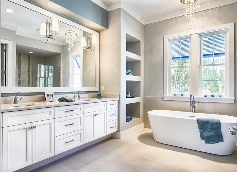 Cozy bathroom with bathtub | St. Louis, MO | Perspective Cabinetry & Design