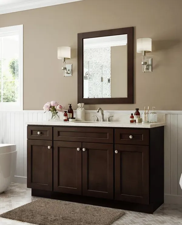 Brown mirror | St. Louis, MO | Perspective Cabinetry & Design