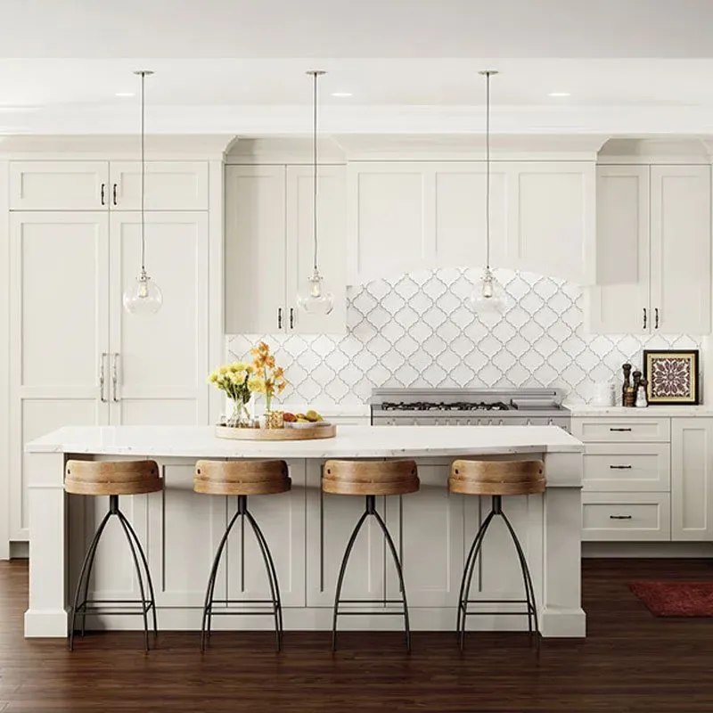 White kitchen with flowers | St. Louis, MO | Perspective Cabinetry & Design