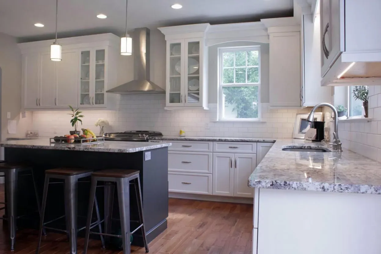 White cabinet with plates | St. Louis, MO | Perspective Cabinetry & Design