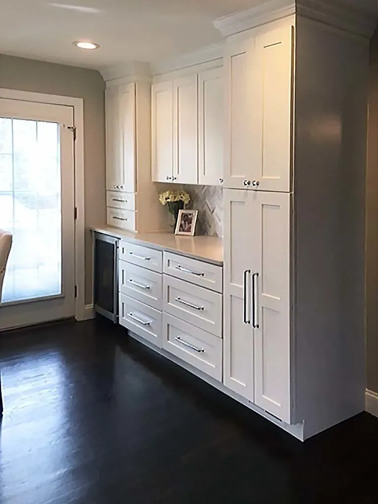 Cabinet with picture frame | St. Louis, MO | Perspective Cabinetry & Design