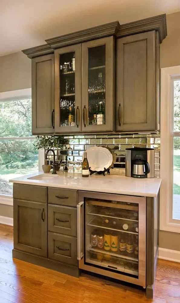Wine glasses with wine | St. Louis, MO | Perspective Cabinetry & Design