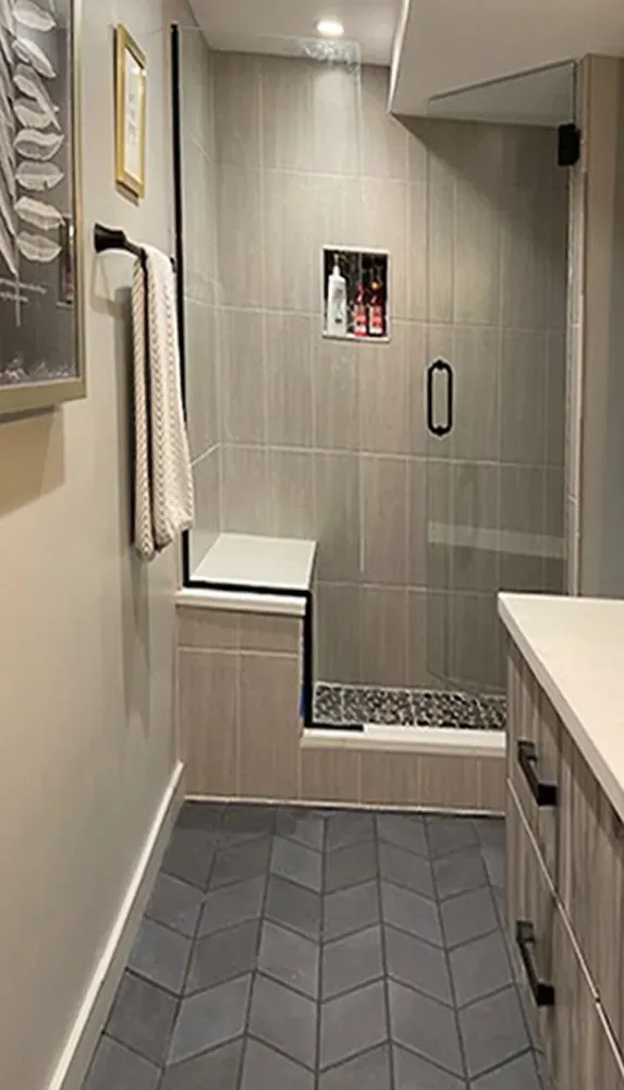 Shower area | St. Louis, MO | Perspective Cabinetry & Design