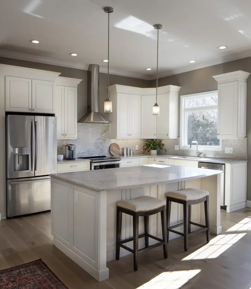 Kitchen with fridge | St. Louis, MO | Perspective Cabinetry & Design
