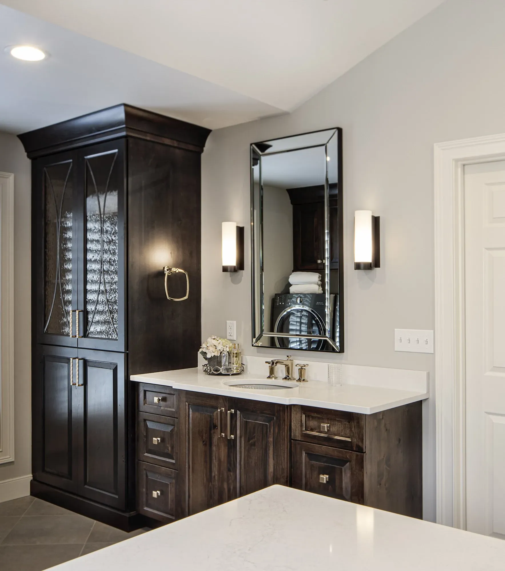 Mirror near cabinet | St. Louis, MO | Perspective Cabinetry & Design