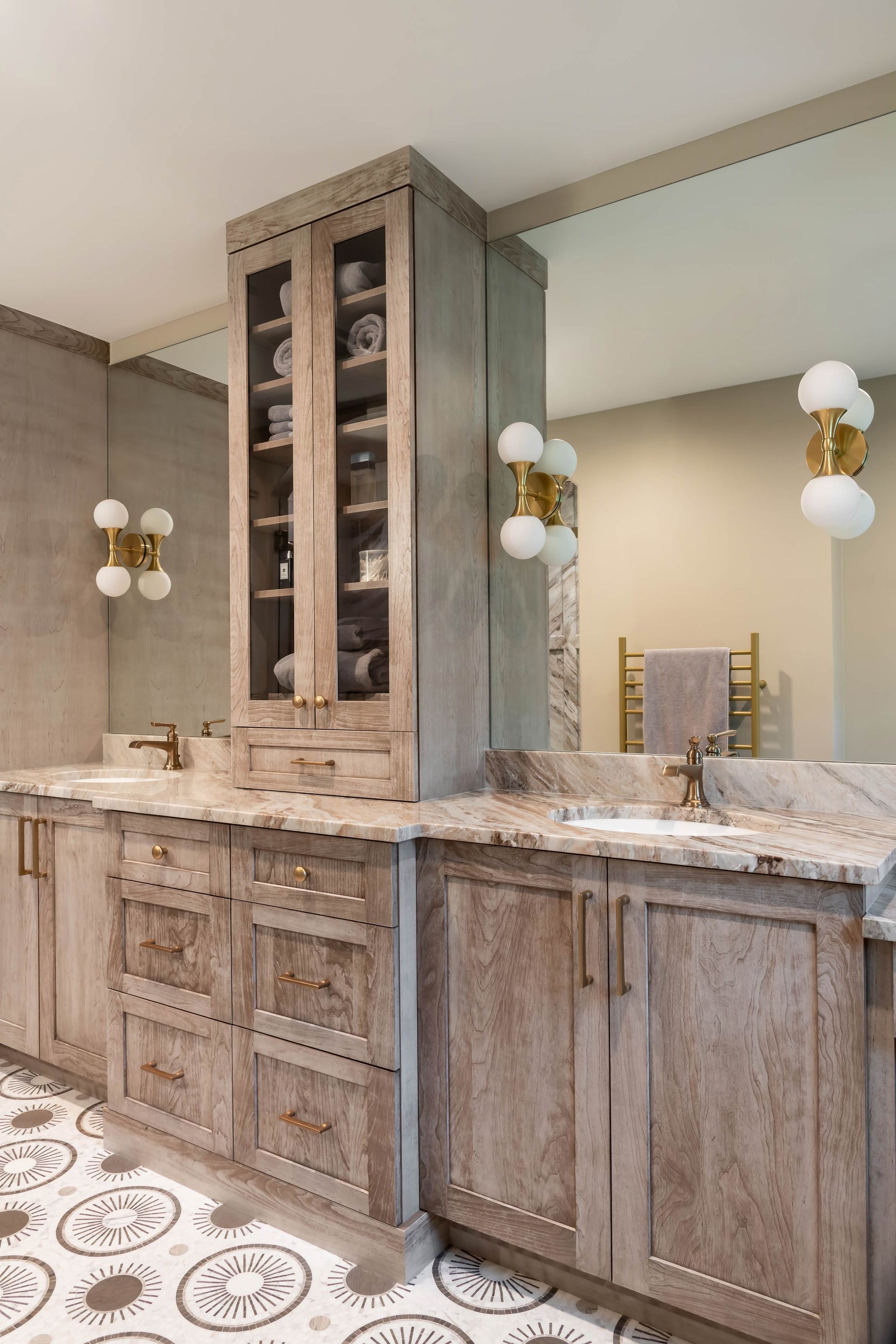 Stunning White Oak Fluted Cabinetry | St. Louis, MO | Perspective Cabinetry & Design
