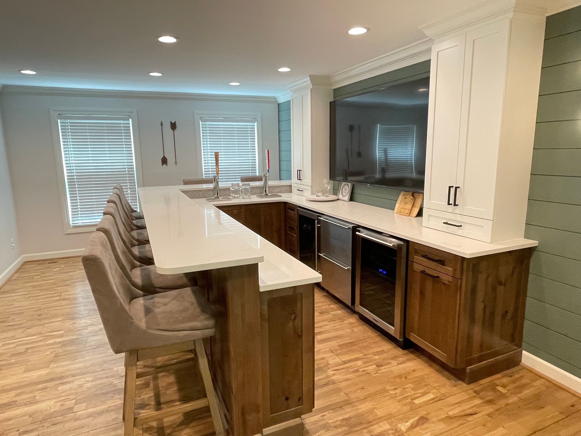 Walsh Bar Angle Perspective | St. Louis, Mo | Perspective Cabinetry & Design