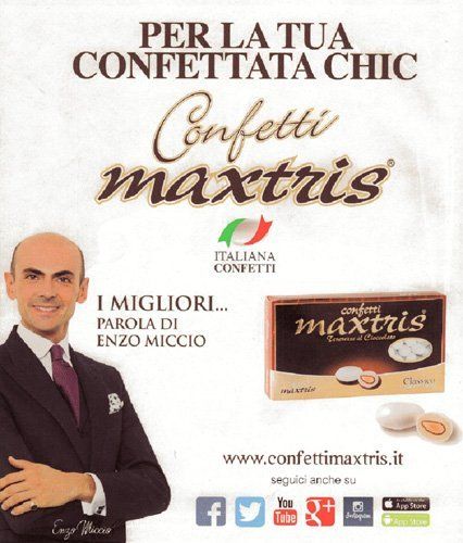 pubblicità di confetti artigianali