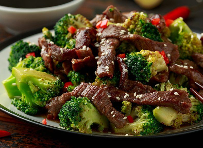 Beef with Rice and Broccoli — Augusta, ME — Great Wall Buffet
