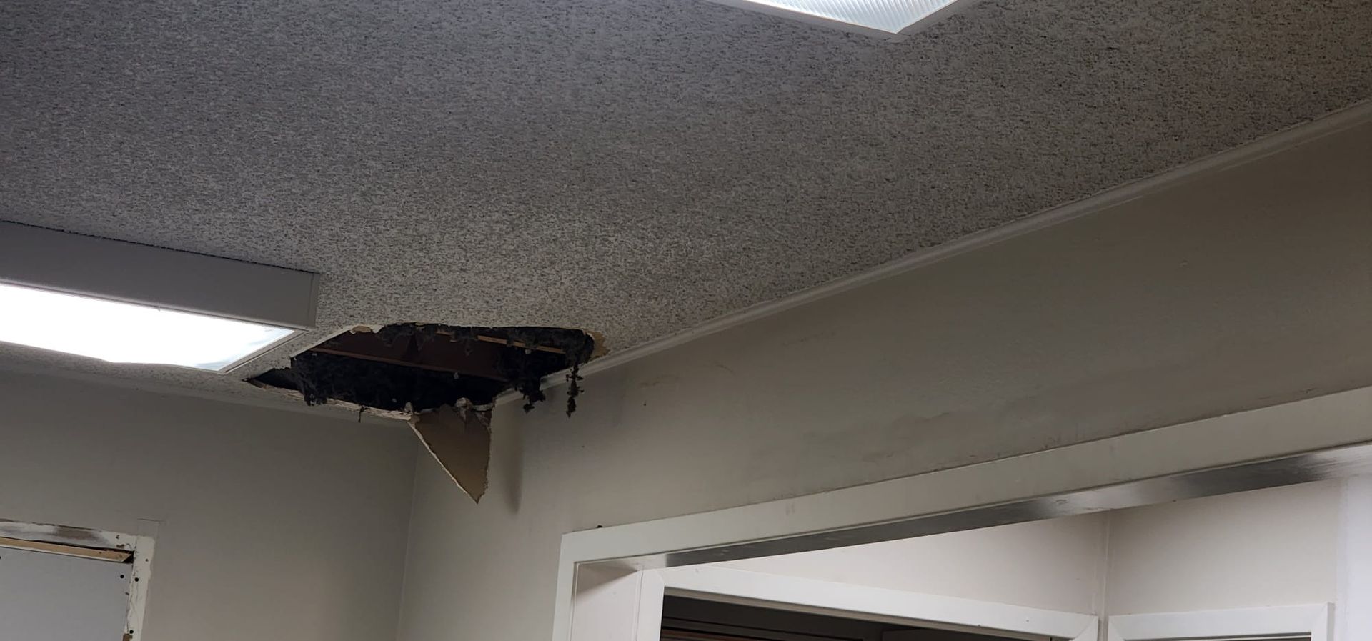 Damaged ceiling – Tulsa, OK - CS Remodeling