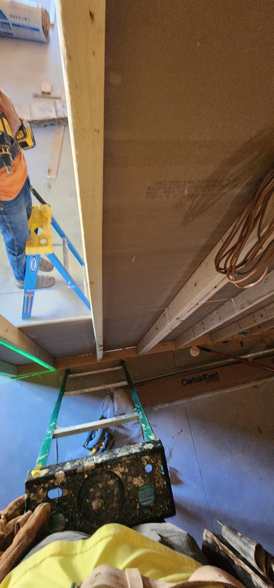 Building a wall made of wood – Tulsa, OK - CS Remodeling