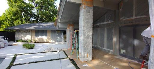 Exterior Renovation In Progress — Tulsa, OK — CS Remodeling