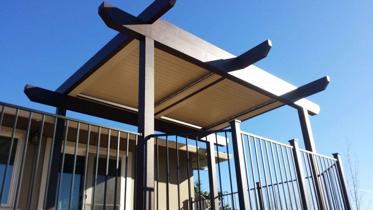 small patio cover installation