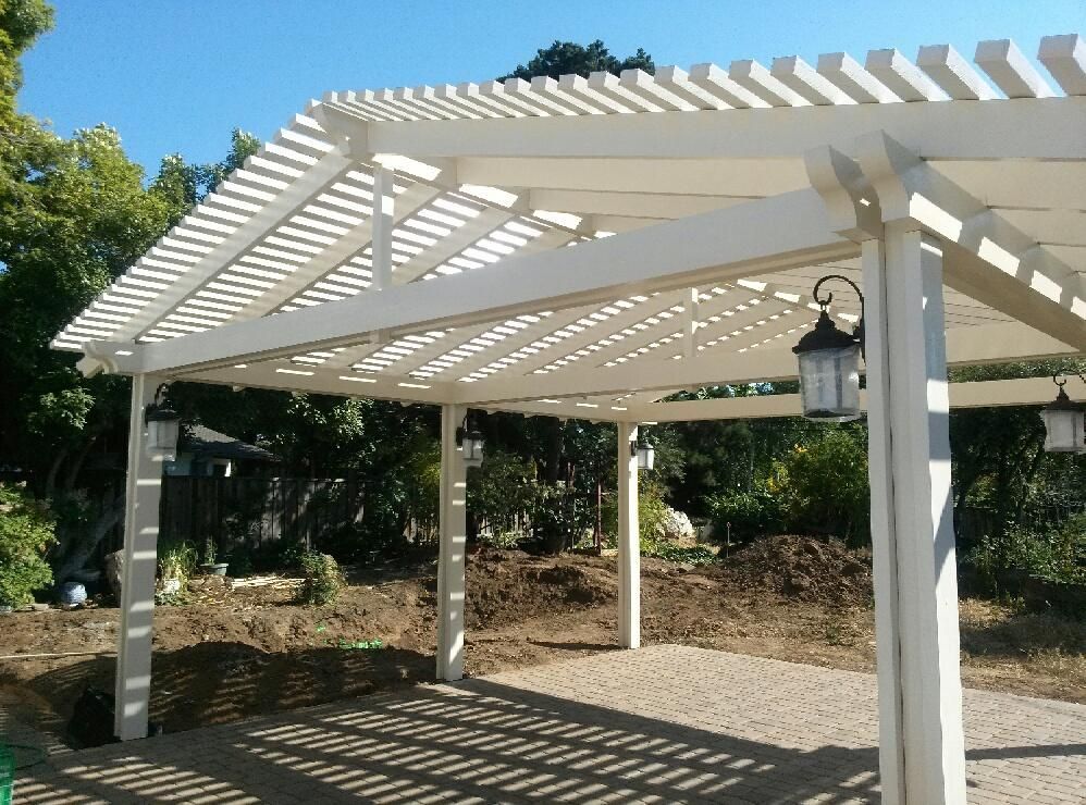 large patio cover  for backyard entertaining