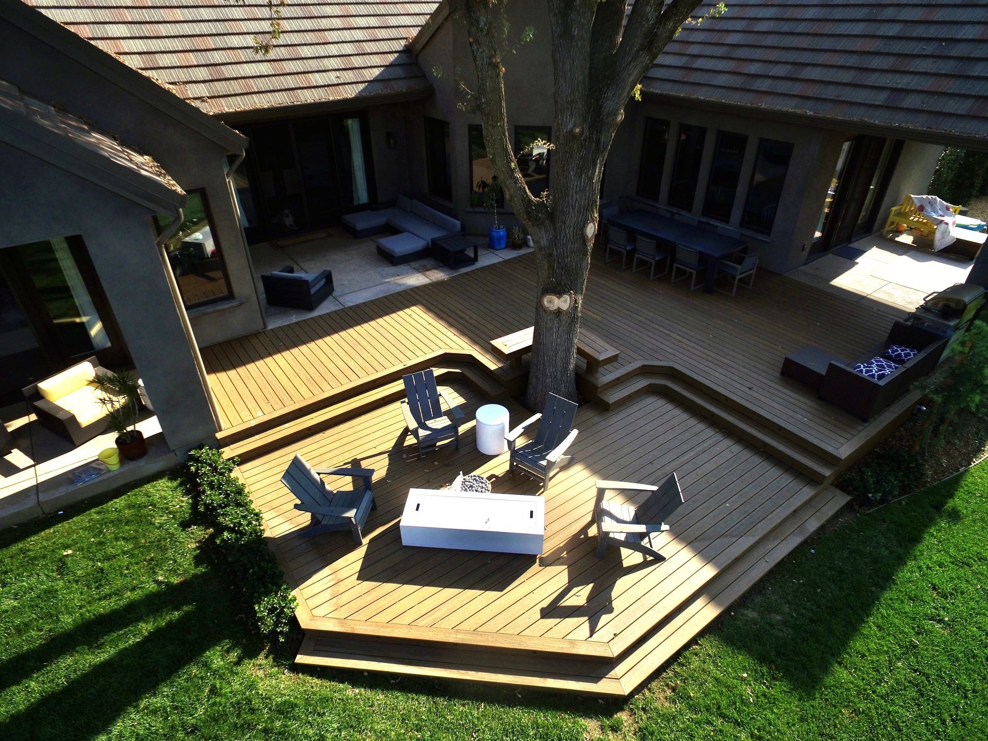 new backyard wood deck