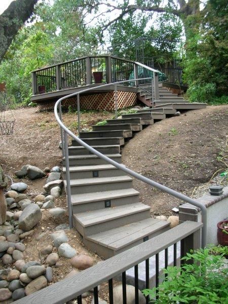 spiral deck railing
