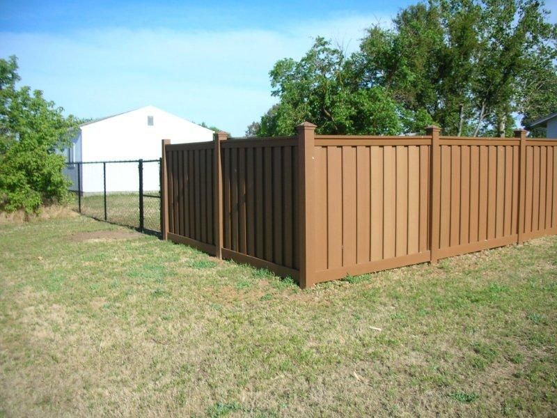 new brown fence