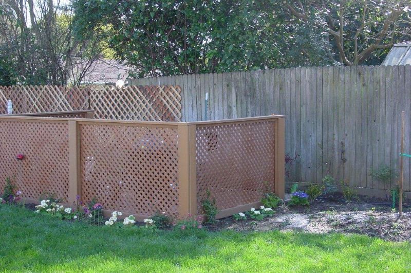 new fence built to obstruct the view of grill