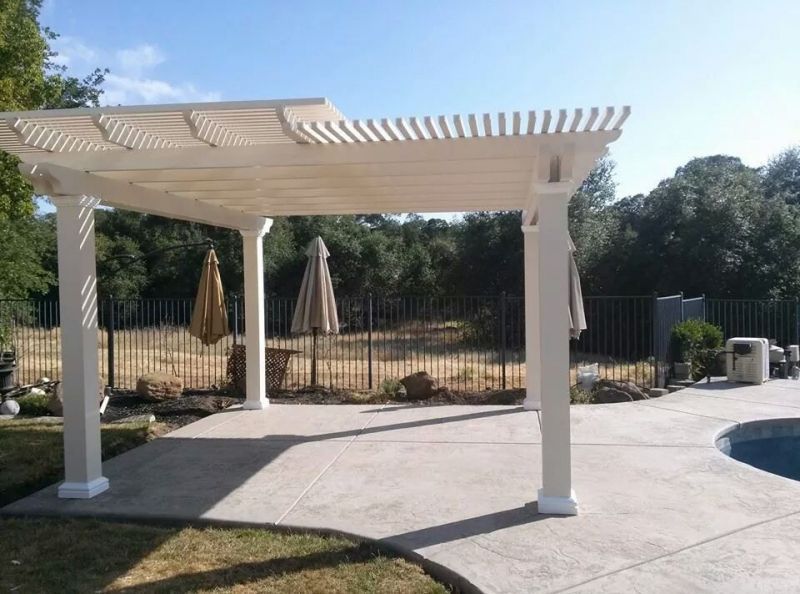 Pergola for designated outdoor living space