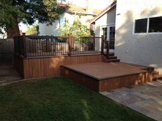 new porch with steps leading to a landing