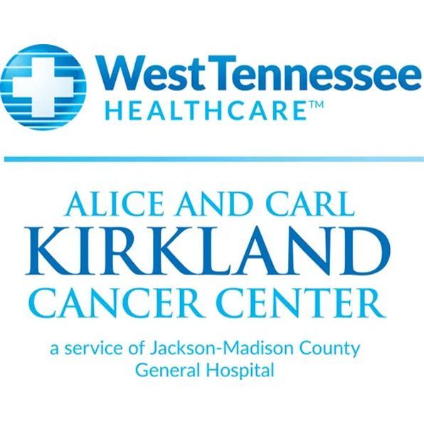 Logo for Alice and Carl Kirkland Cancer Center, a service of Jackson-Madison County General Hospital, part of West Tennessee Healthcare.