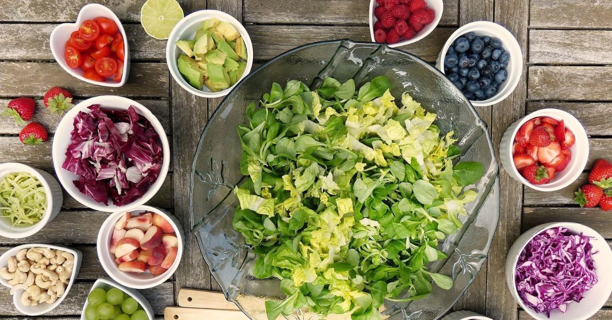 A selection of healthy foods