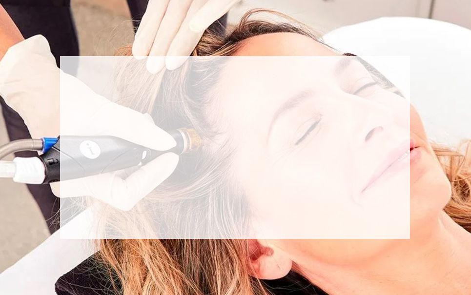 woman having a hair treatment