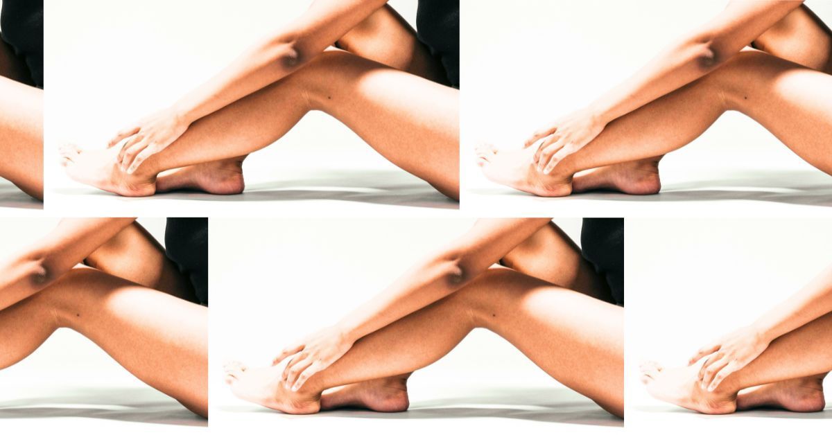 A collage of smooth, bare legs