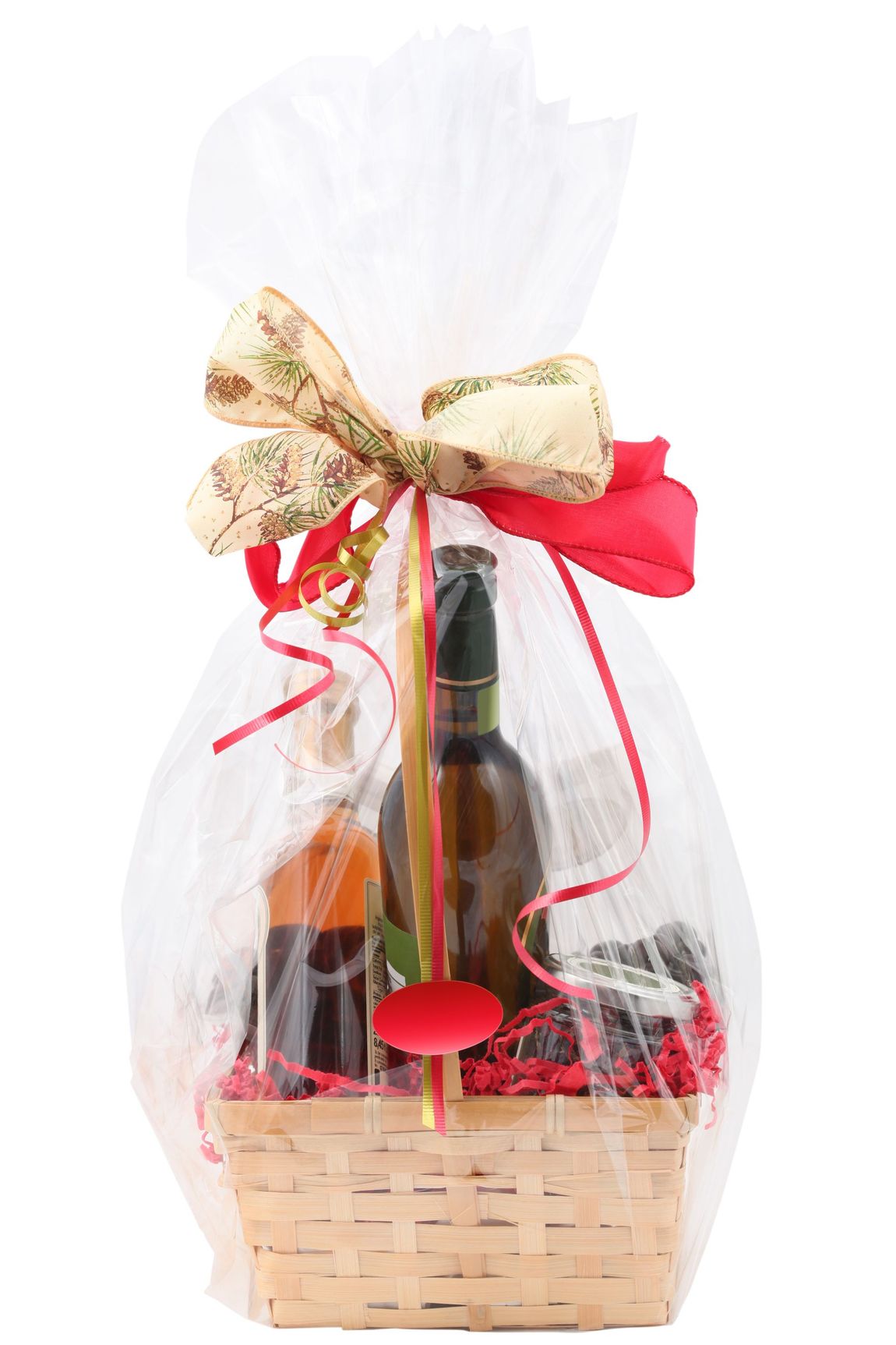Cestino regalo con prodotti tipici e vini calabresi pregiati