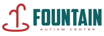 Logo for Fountain Autism Center, a teal 
