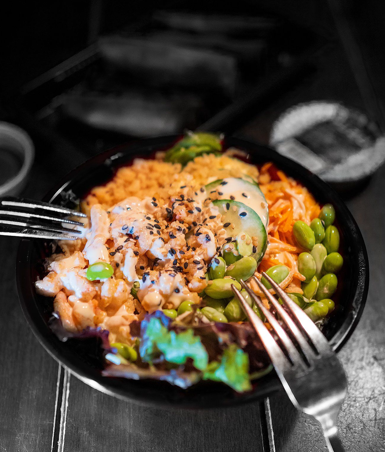 poke bowl sante repas complet la croute traiteur quebec lebourgneuf