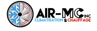 Un logo pour une entreprise de chauffage et de climatisation appelée  air-mc inc