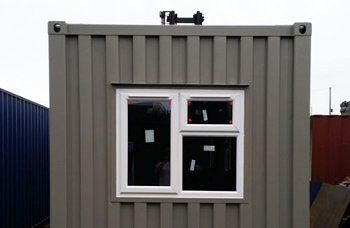 Window on shipping containers