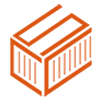 CS shipping container logo icon