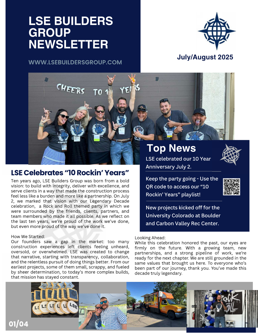 LSE July August Newsletter page 1