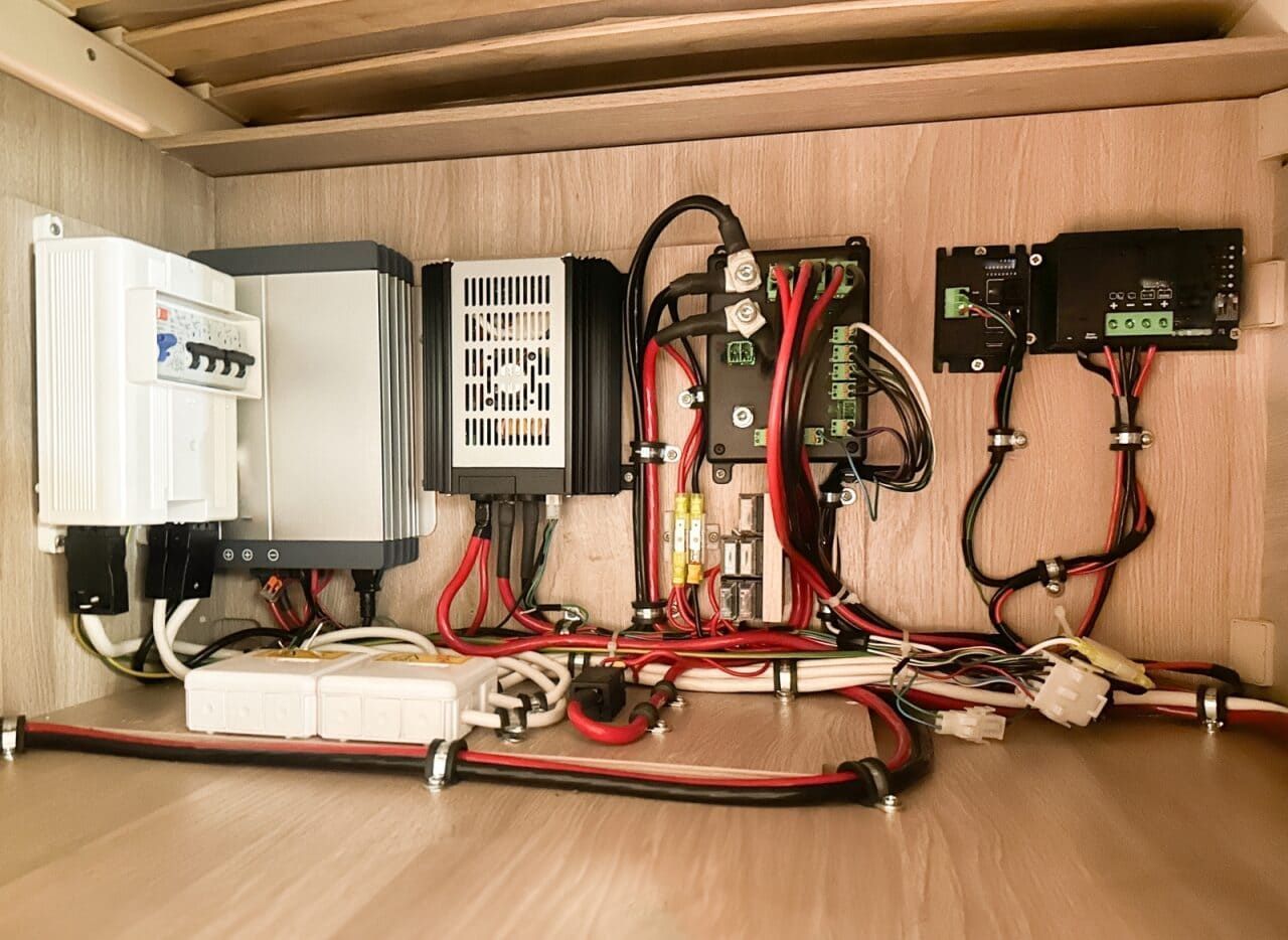 Electrical Components Mounted in A Cabinet — Direct Current Solutions in Mareeba, QLD