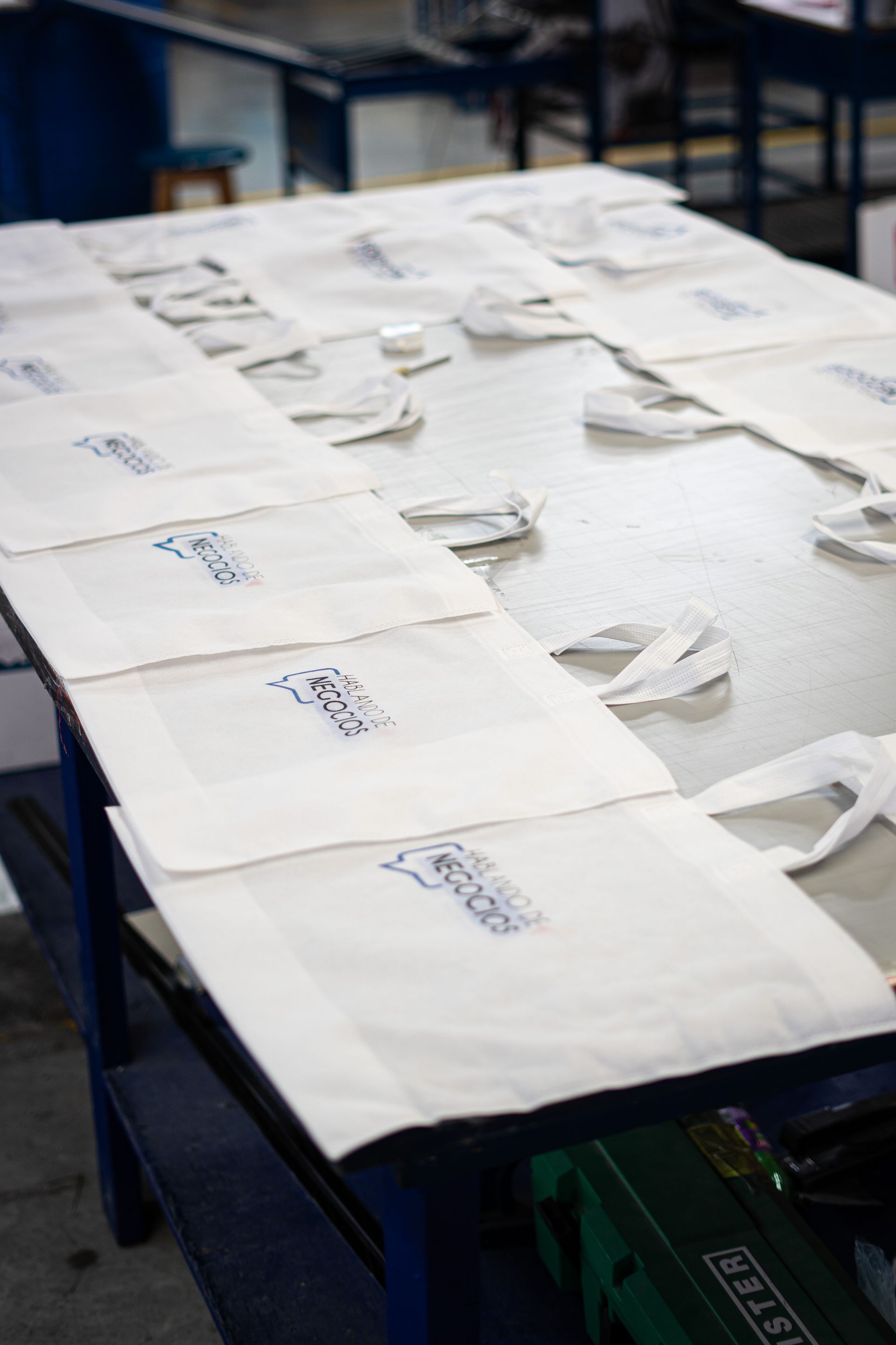 Bolsas Ecológicas Blancas Impresas en Serigrafía