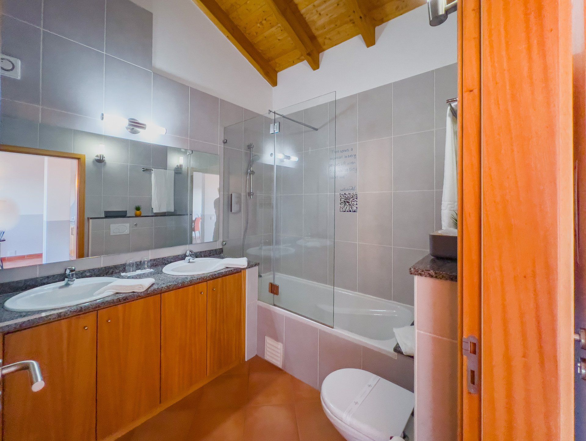 the suite bath room with bath