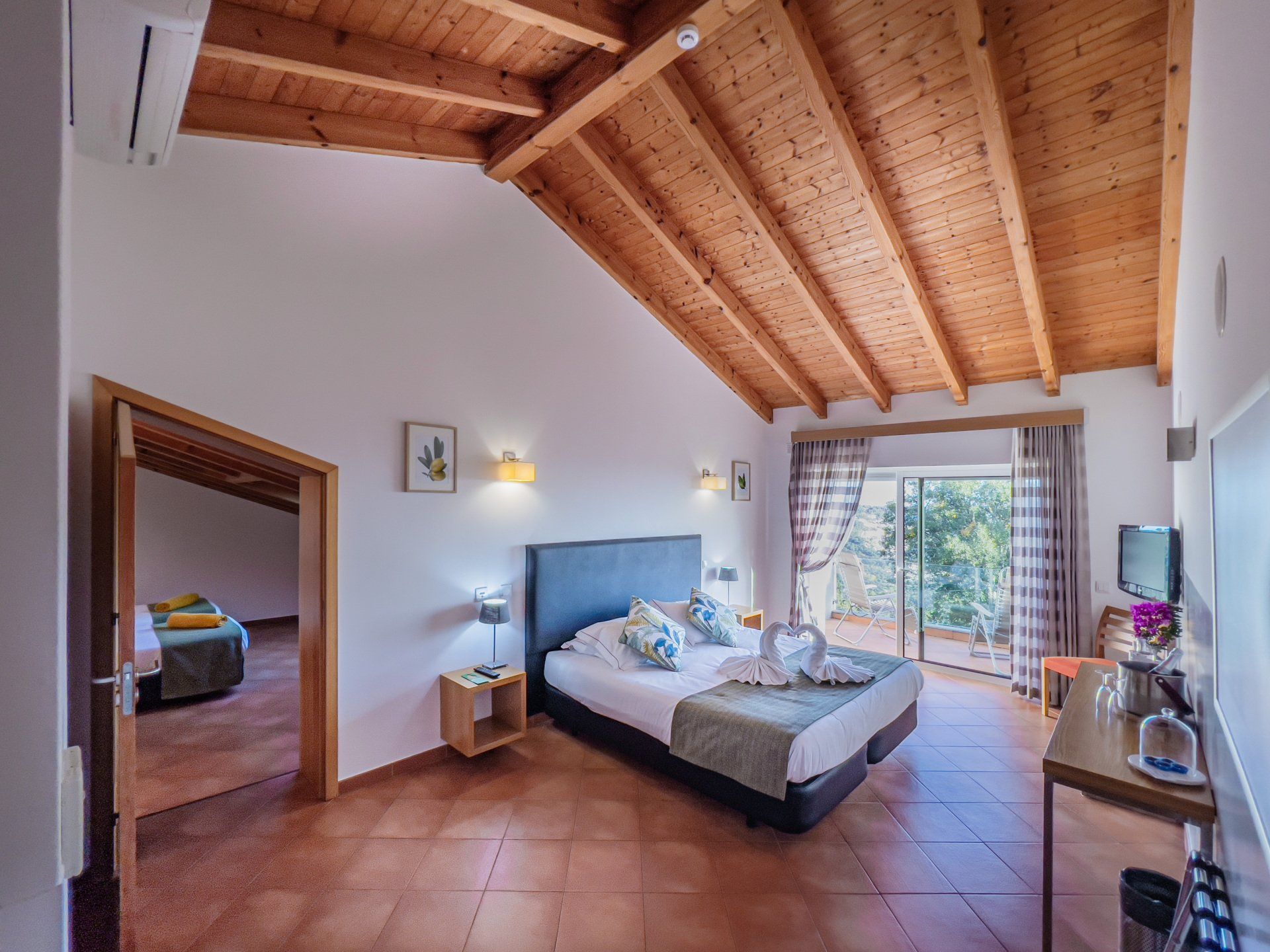 the family room, sleeps 4