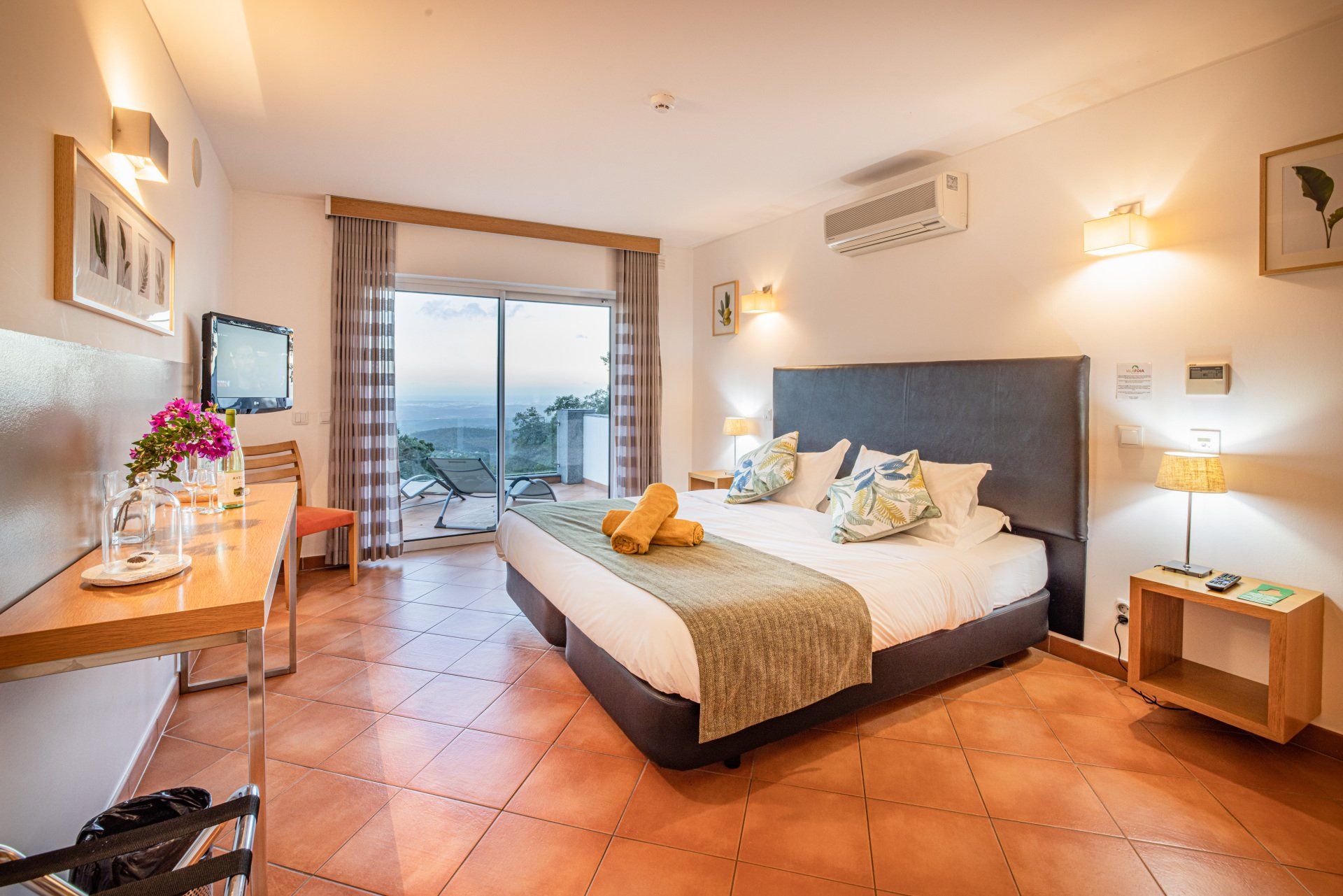 A standard double room with large double bed