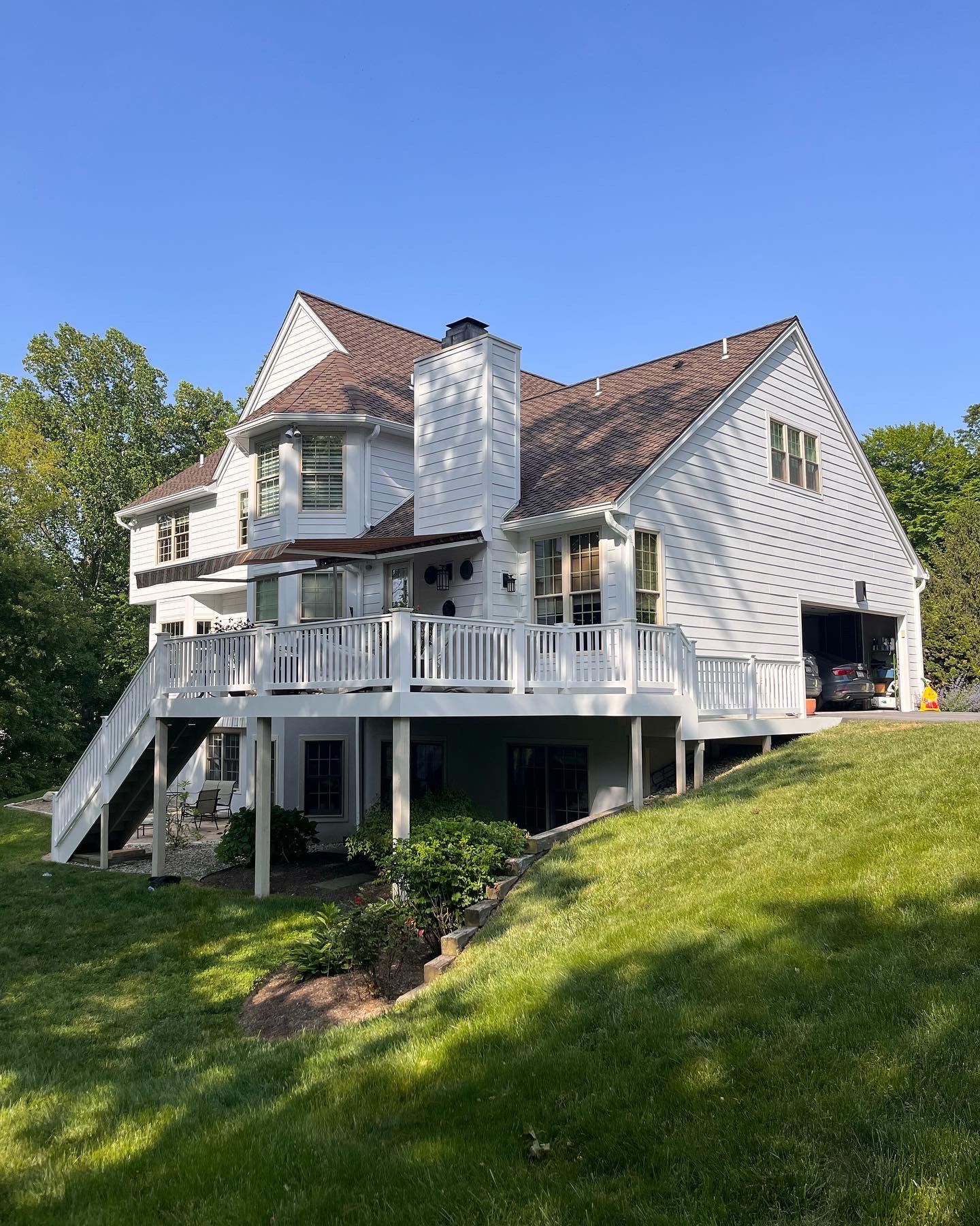 James Hardie Siding installation on house near West Chester, PA by DreamAway Exteriors