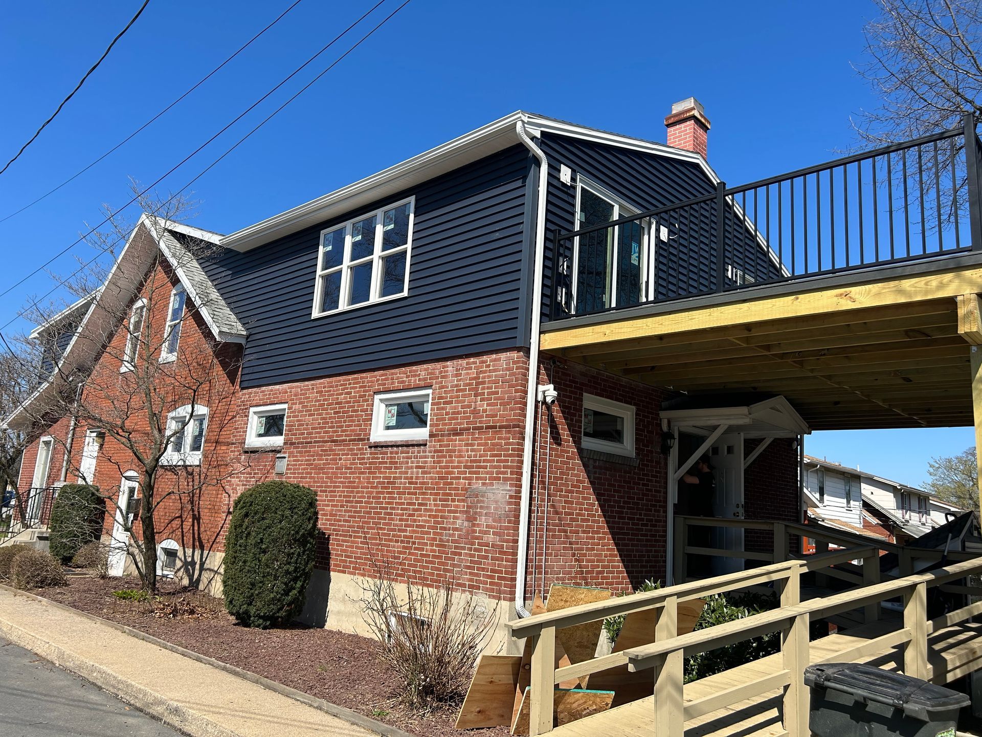 James Hardie Siding installation on house near West Chester, PA by DreamAway Exteriors