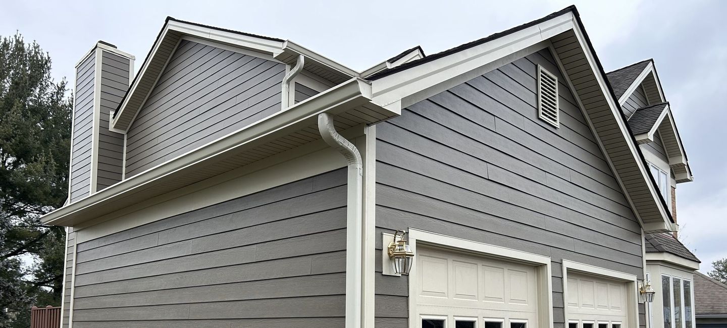 Seamless Gutters on a home in Chester County