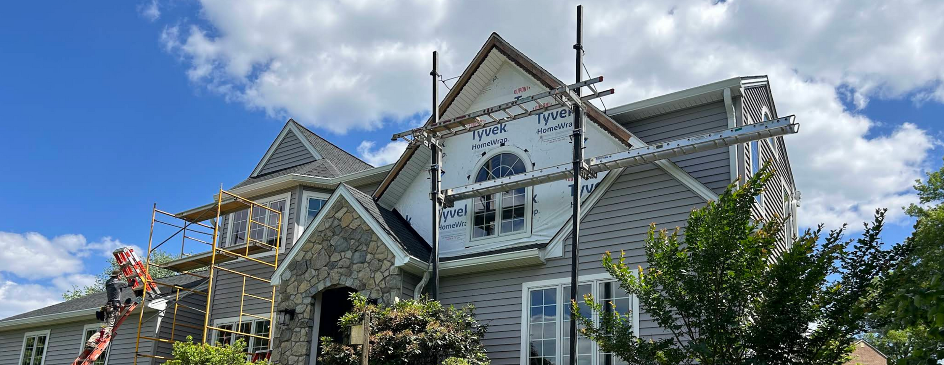 Stucco Remediation on a Chester County, PA, home by DreamAway Exteriors.