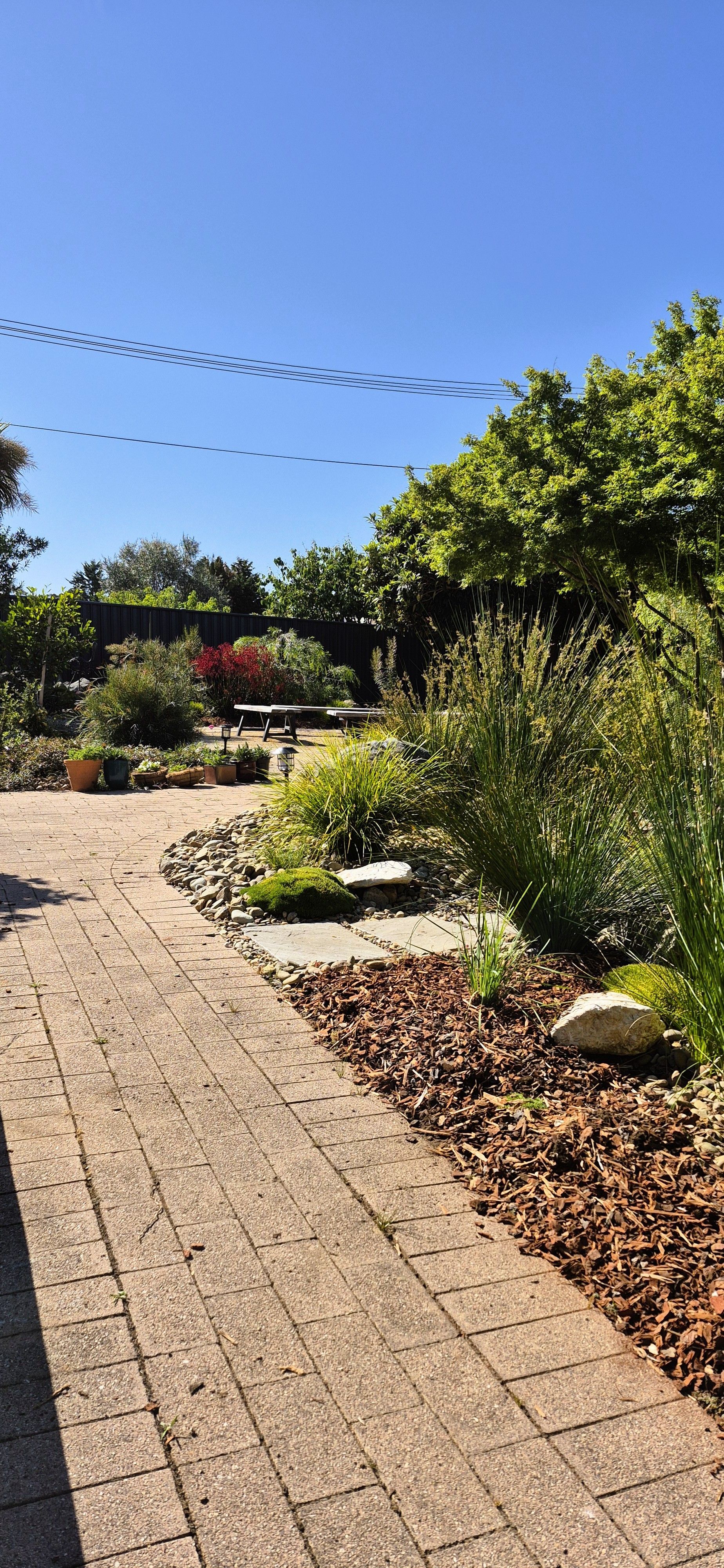 A Pat Running Through A Garden Surrounded By Rocks And Grass — Landschape In Queanbeyan, NSW