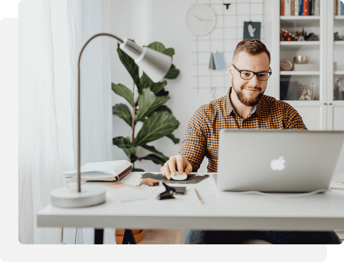 Guy on a laptop