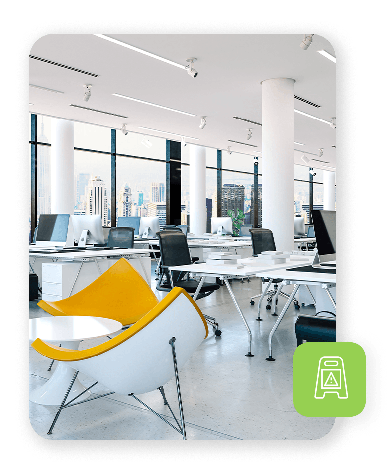 open and airy office space