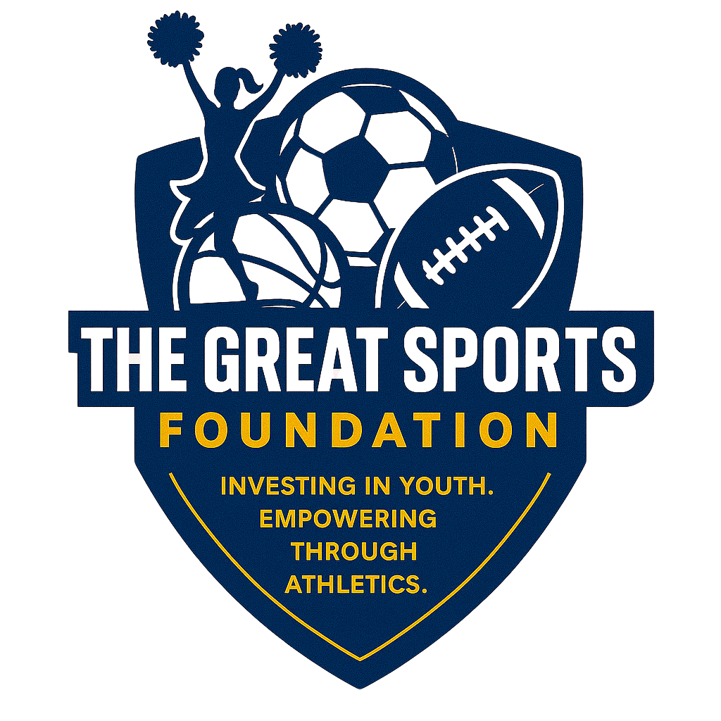 Great Sports Foundation logo symbolizing access, opportunity, and support for youth athletic programs.